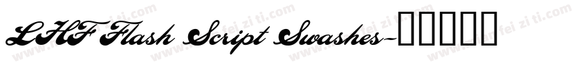 LHF Flash Script Swashes字体转换
